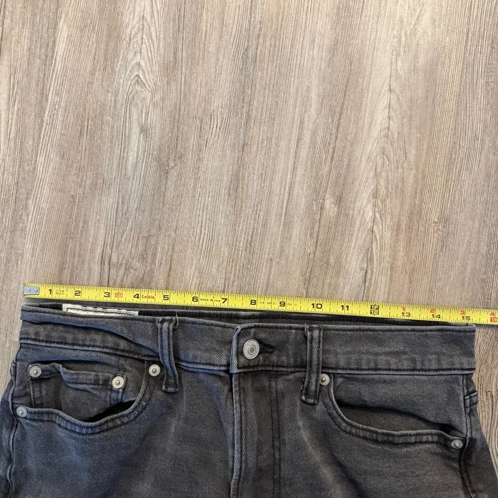 Abercrombie & Fitch Mens 30x30 Athletic Slim Faded Black Jeans